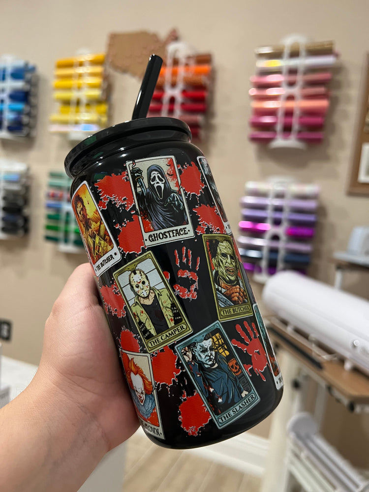 Horror cards 16 oz black cup