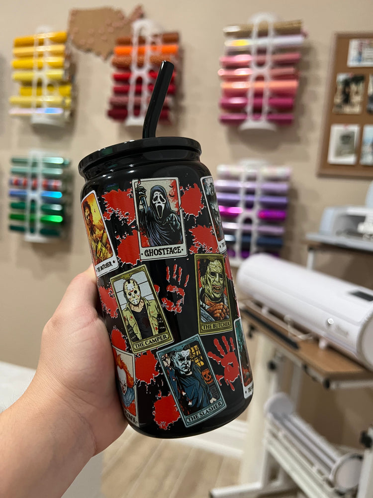 Horror cards 16 oz black cup